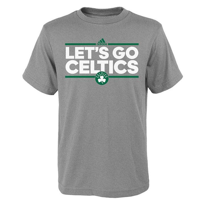 Boys 8-20 Adidas Boston Celtics Neue Phrase Tee, Boy's, Size: Xl(18/20), Grey