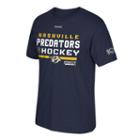 Men's Reebok Nashville Predators 2017 Stanley Cup Playoffs Center Ice Tee, Size: Large, Blue (navy)
