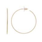 Lc Lauren Conrad Large Nickel Free Hoop Earrings, Women's, Gold