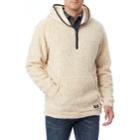 Men's Unionbay Turner Hooded Quarter-zip Pullover, Size: Medium, White