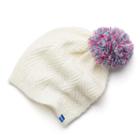 Women's Keds Cable-knit Pom Beanie, White