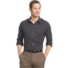 Men's Van Heusen Traveler Stretch Classic-fit No-iron Button-down Shirt, Size: Small, Black