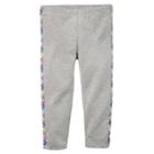 Girls 4-8 Carter's Puff-print Capri Leggings, Girl's, Size: 4, Light Grey