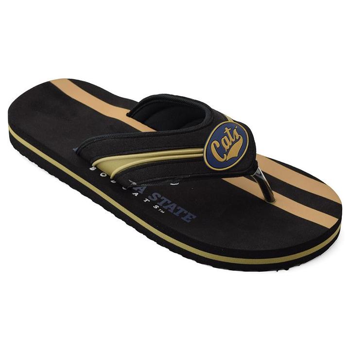 Adult Montana State Bobcats Flip-flops, Size: Xl, Black