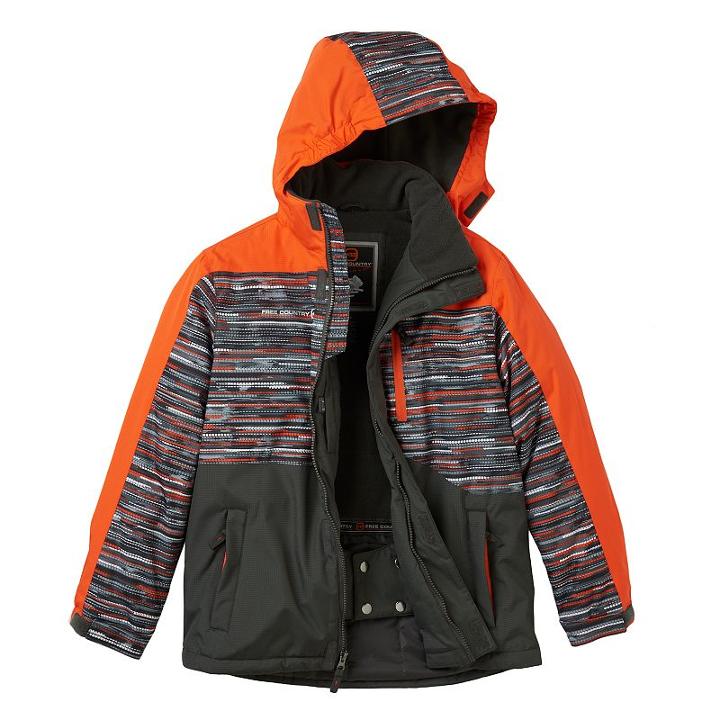 Boys 8-20 Free Country Boarder Jacket, Boy's, Size: Small, Orange