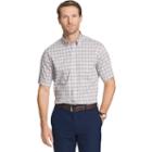 Big & Tall Van Heusen Flex Stretch Short Sleeve Button-down Shirt, Men's, Size: Xl Tall, Light Grey