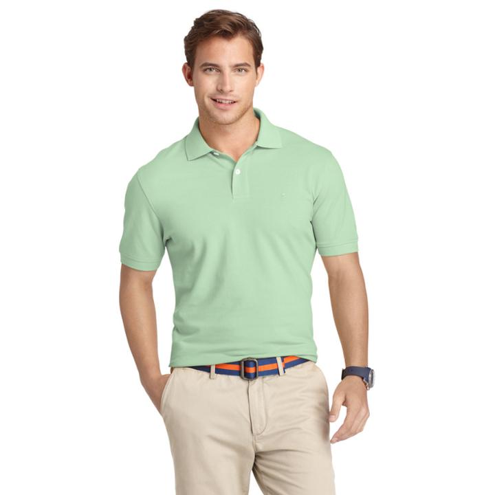 Men's Izod Classic-fit Solid Pique Polo, Size: Large, Lt Green