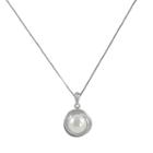 Pearlustre By Imperial Sterling Silver Freshwater Cultured Pearl Love Knot Pendant, Women's, Size: 18, White