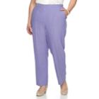 Plus Size Alfred Dunner Studio Pull-on Straight Leg Pants, Women's, Size: 22w Short, Lt Purple