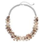 Composite Shell Bead Chunky Necklace, Women's, Brown