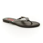 Unionbay Easter Women's Rhinestone Thong Sandals, Size: 7.5, Black