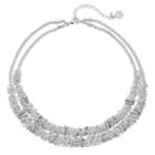 Dana Buchman Silver Tone Double Strand Collar Necklace, Women's