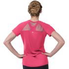Women's Soybu Endurance Peek-a-boo Racerback Short Sleeve Tee, Size: Xs, Med Pink