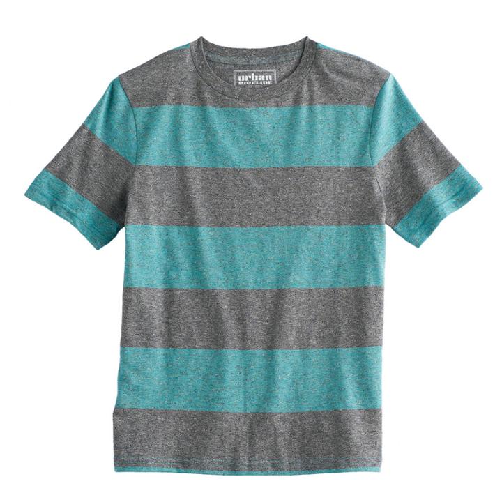 Boys 8-20 Urban Pipeline Striped Tee, Size: Small, Turquoise/blue (turq/aqua)