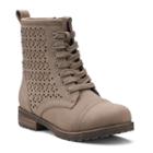 So&reg; Ivy Girls' Combat Boots, Girl's, Size: 3, Beig/green (beig/khaki)