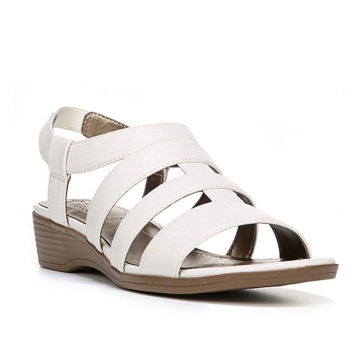 Lifestride Myleene Women's Wedge Sandals, Size: 9.5 Wide, White