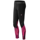Women's New Balance Lace Up Accelerate Tights, Size: Small, Pink Other