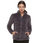 Women's Fila Sport&reg; Sherpa Fleece Zip-up Jacket, Size: Medium, Grey