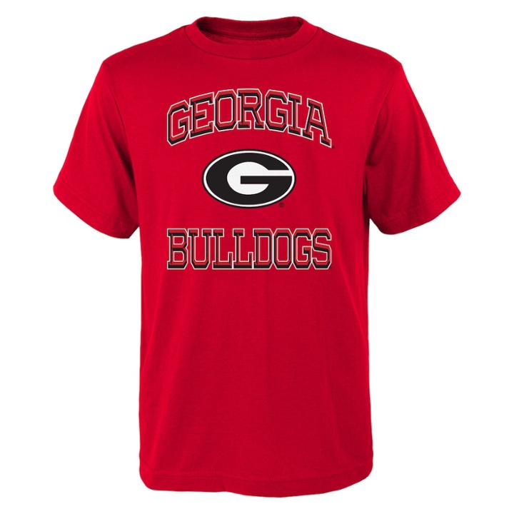Boys 8-20 Georgia Bulldogs Gridiron Hero Tee, Size: S 8, Red