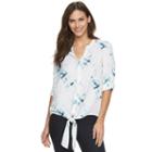 Women's Apt. 9&reg; Textured High-low Blouse, Size: Xs, White
