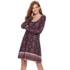 Juniors' Mudd&reg; Floral Dress, Teens, Size: Xl, Drk Purple