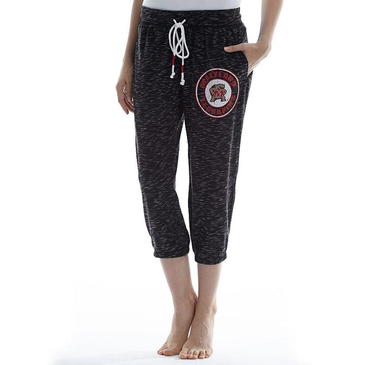 Women's Concepts Sport Maryland Terrapins Backboard Capri Pants, Size: Xxl, Grey (charcoal)