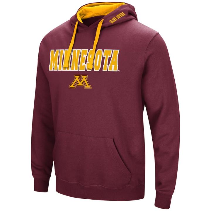 Men's Minnesota Golden Gophers Pullover Fleece Hoodie, Size: Small, Med Red