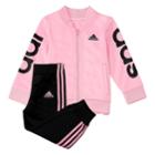 Girls 4-6x Adidas Signature Stripes Track Jacket & Pants Set, Size: 5, Dark Pink