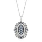 Sterling Silver Tanzanite & Diamond Accent Filigree Pendant Necklace, Women's, Size: 18, Blue