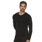 Men's Marc Anthony Slim-fit Solid Cashmere-blend V-neck Sweater, Size: Large, Black