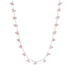 Chaps Bead Long Station Necklace, Women's, Light Pink