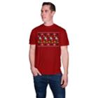 Big & Tall Disney's Mickey Mouse Snowflake Santa Holiday Tee, Men's, Size: Xl Tall, Brt Red