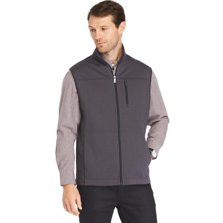 Big & Tall Van Heusen Traveler Regular-fit Fleece Stretch Vest, Men's, Size: 4xb, Grey Other
