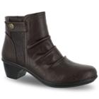 Easy Street Draft Women's Ankle Boots, Size: Medium (12), Brown Oth