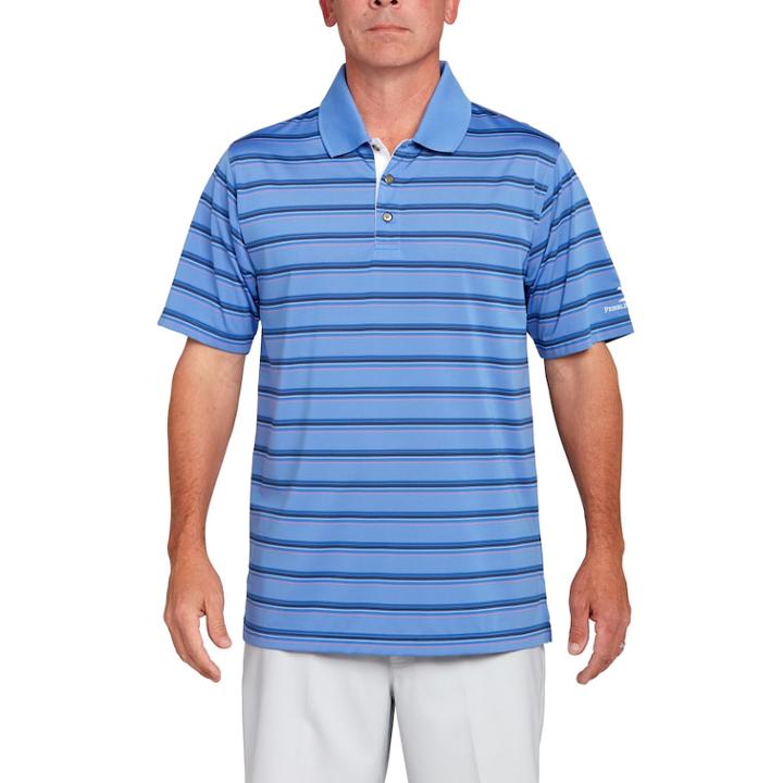 Men's Pebble Beach Classic-fit Striped Performance Golf Polo, Size: Xxl, Purple
