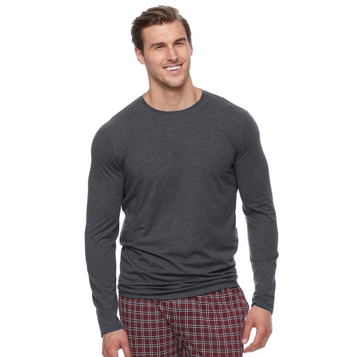 Big & Tall Apt. 9&reg; Premier Flex Classic-fit Stretch Crewneck Tee, Men's, Size: 4xb, Dark Grey