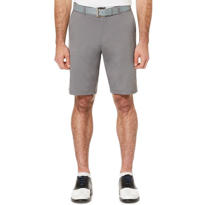 Men's Grand Slam Active Waistband Stretch Performance Golf Shorts, Size: 44, Med Grey