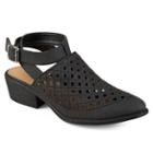 Journee Collection Shilo Women's Wrap Shoes, Size: 8, Black