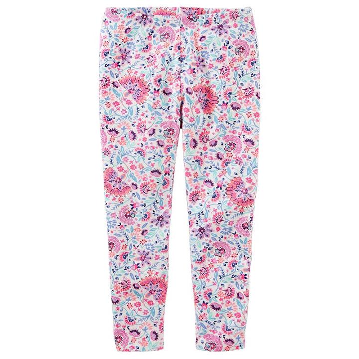 Girls 4-12 Oshkosh B'gosh&reg; Floral Leggings, Size: 8, Ovrfl Oth