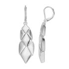 Dana Buchman Geometric Nickel Free Linear Drop Earrings, Women's, Silver