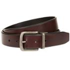 Men's Bill Adler Reversible Bevel-edge Belt, Size: 36, Dark Red