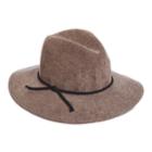 Women's Scala Chenille Faux Suede Trim Safari Hat, Clrs