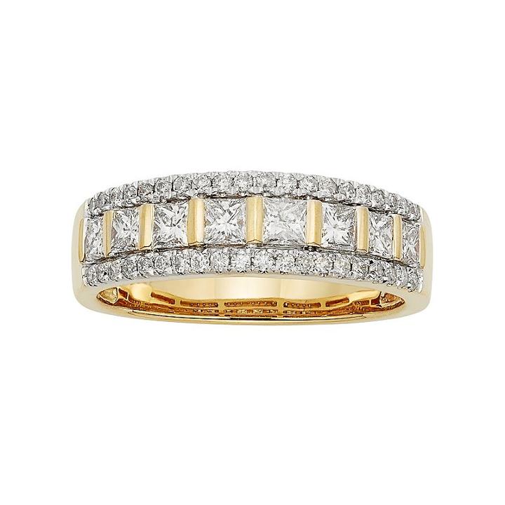 14k Gold 1 Carat T.w. Igl Certified Diamond Wedding Ring, Women's, Size: 7, White