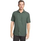 Men's Van Heusen Classic-fit Grid Button-down Shirt, Size: Small, Green Oth