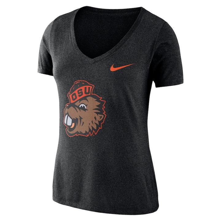 Women's Nike Oregon State Beavers Vault Tee, Size: Large, Black