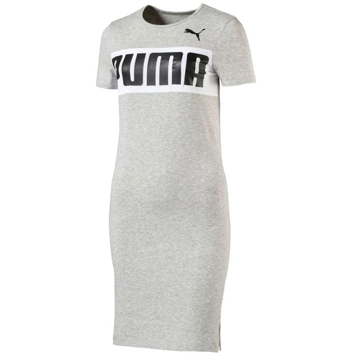 Women's Puma Urban Sports Short Sleeve Dress, Size: Small, Grey