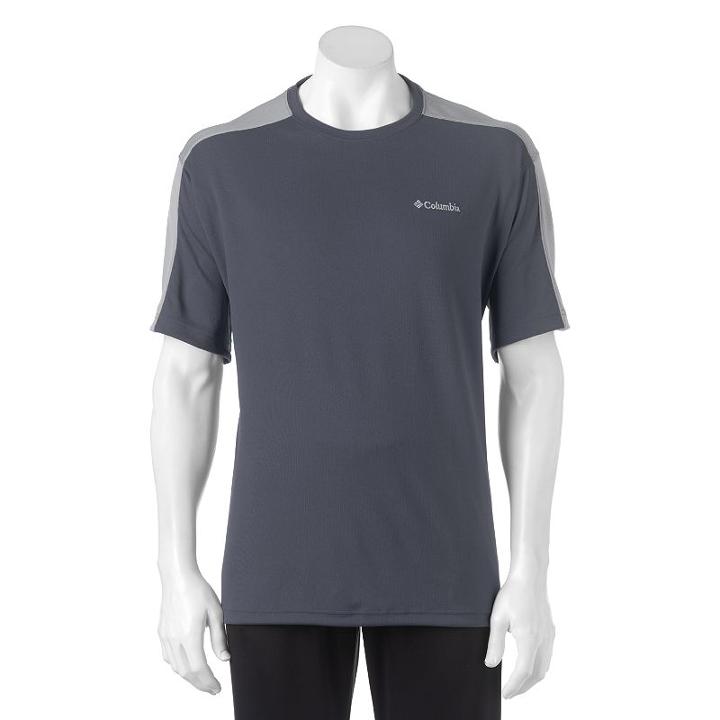 Big & Tall Columbia Classic-fit Colorblock Omni-wick Tee, Men's, Size: L Tall, Purple Oth