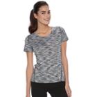 Women's Tek Gear&reg; Space-dyed Performance Tee, Size: Medium, Light Grey