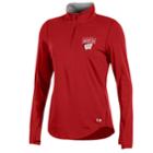 Women's Under Armour Wisconsin Badgers Charged Pullover, Size: Medium, Red