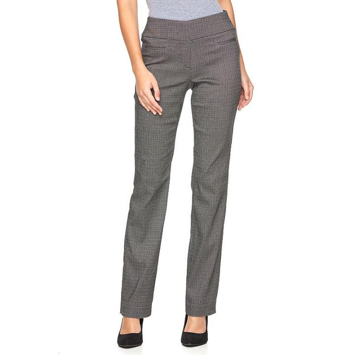 Women's Apt. 9&reg; Modern Fit Bootcut Dress Pants, Size: 2, Black